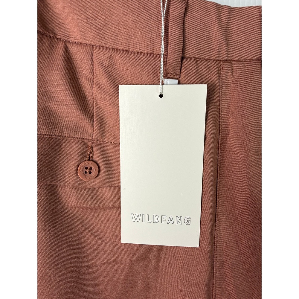 Wildfang Empower Trouser Womens Size 6 Rose Brown Tapered Straight Leg Workwear - Picture 7 of 10